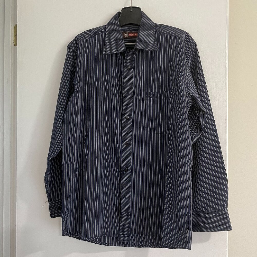 Stripe Print Casual Button Down Shirt